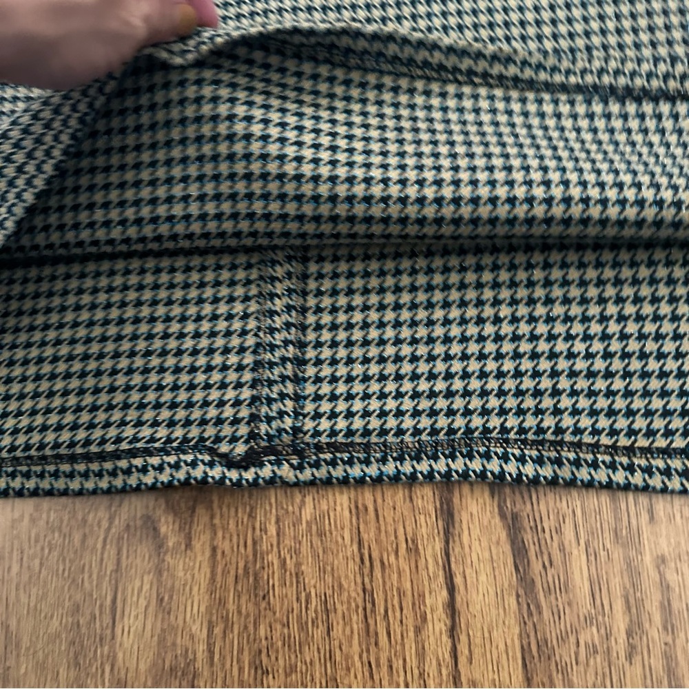 Reformation Brown Houndstooth Patterned Women's M… - image 2